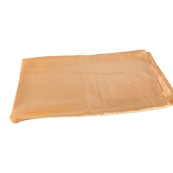 Peach Wild Rag Large Scarf 35x35" Satin Western Accessory Cowgirl or Cowboy - Picture 11 of 11